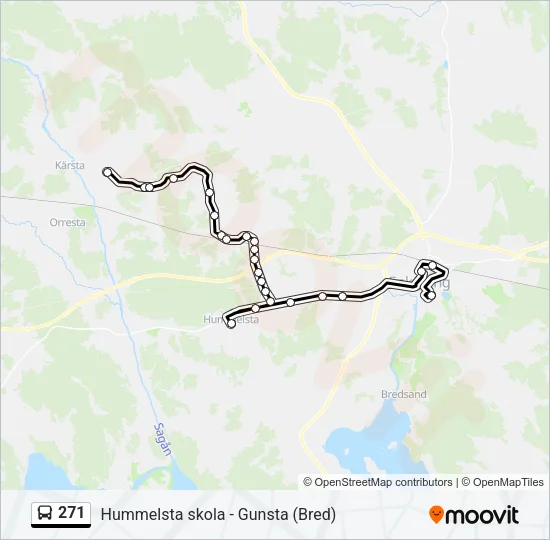 271 Bus Line Map
