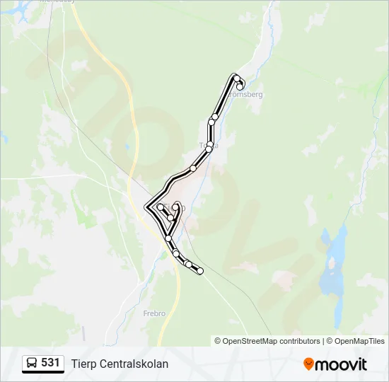 531 Bus Line Map