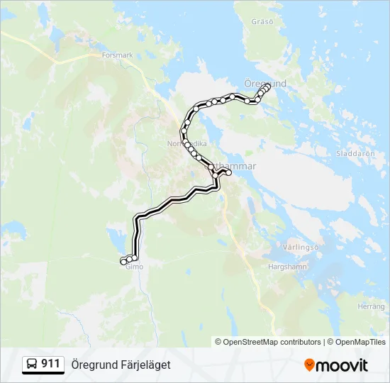 911 Bus Line Map