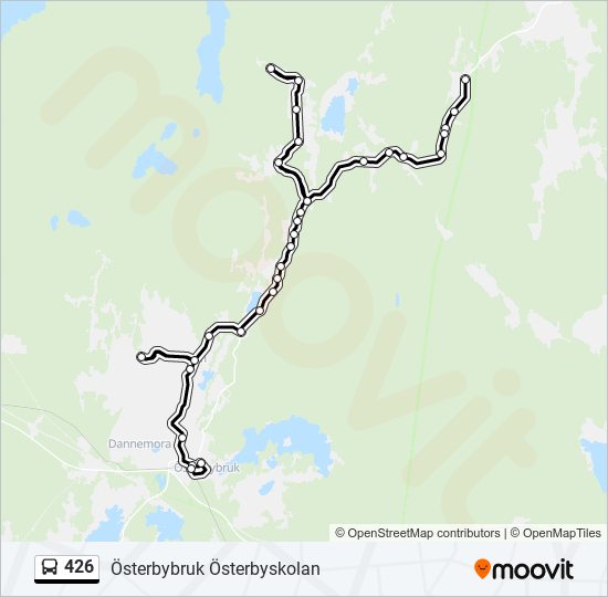 426 bus Line Map