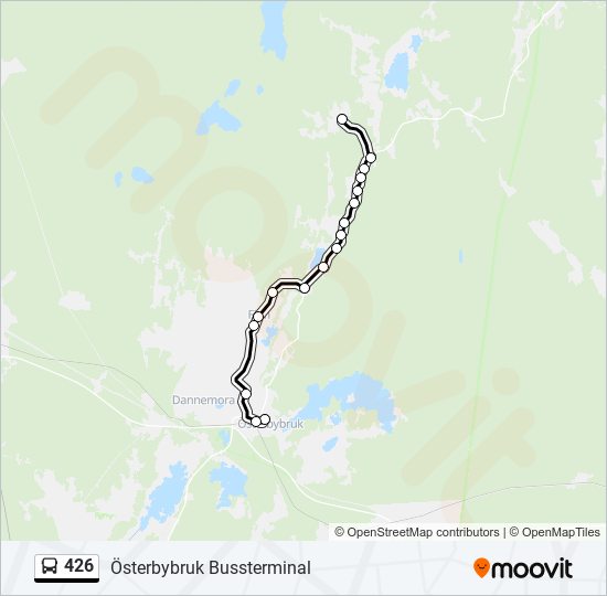 426 bus Line Map