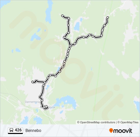 426 bus Line Map