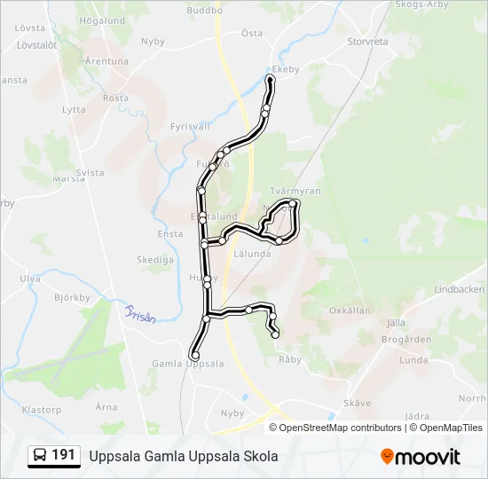 191 Bus Line Map