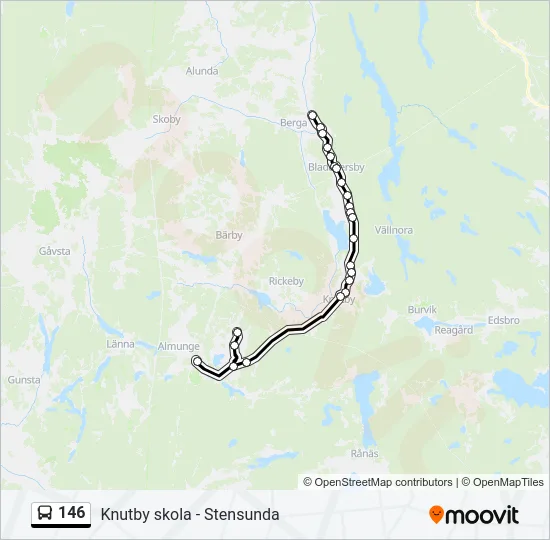 146 Bus Line Map