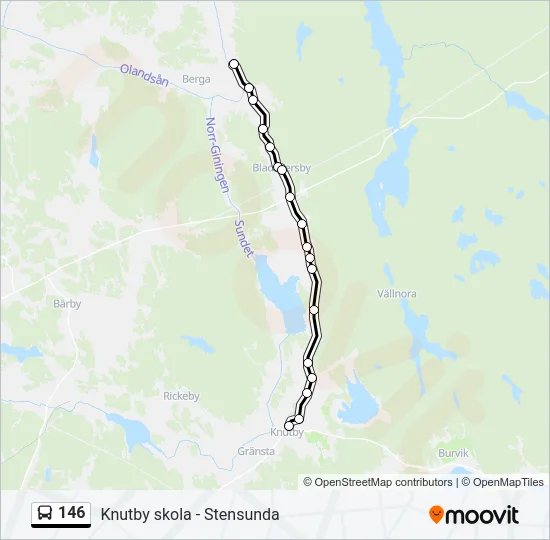 146 Bus Line Map