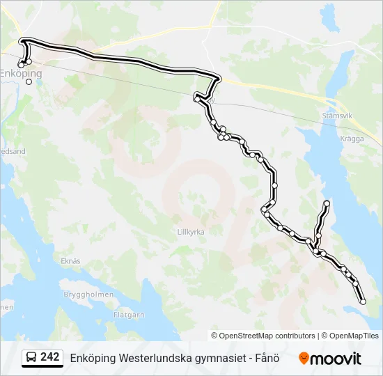 242 Bus Line Map