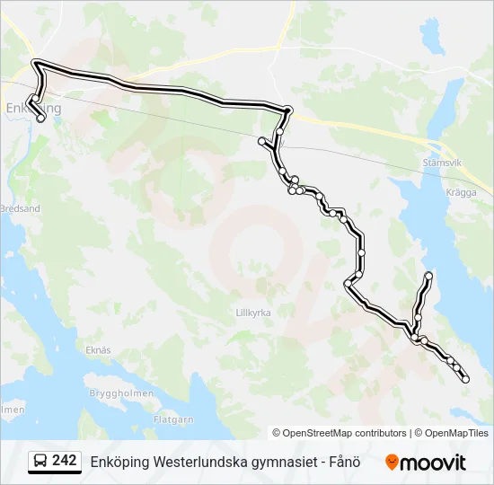 242 Bus Line Map