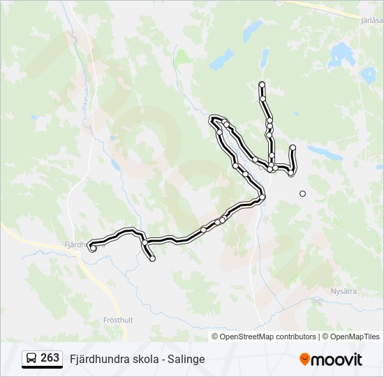 263 bus Line Map