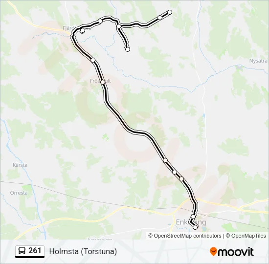 261 Bus Line Map
