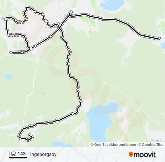 143 Bus Line Map
