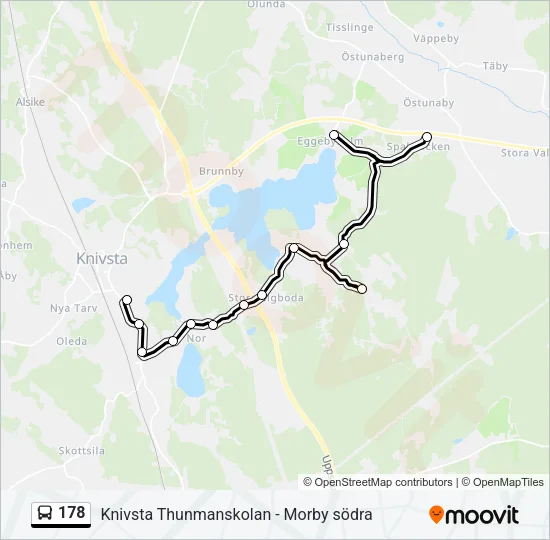 178 Bus Line Map