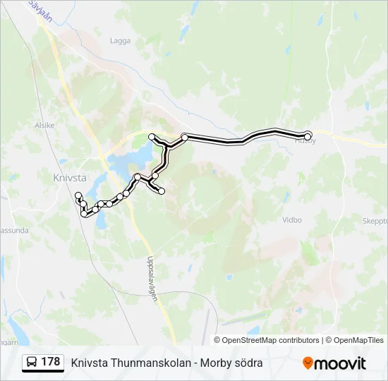 178 Bus Line Map