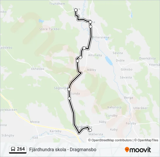 264 Bus Line Map