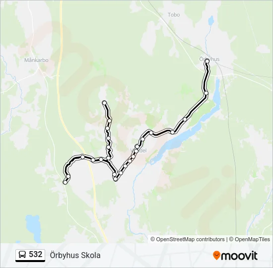 532 Bus Line Map