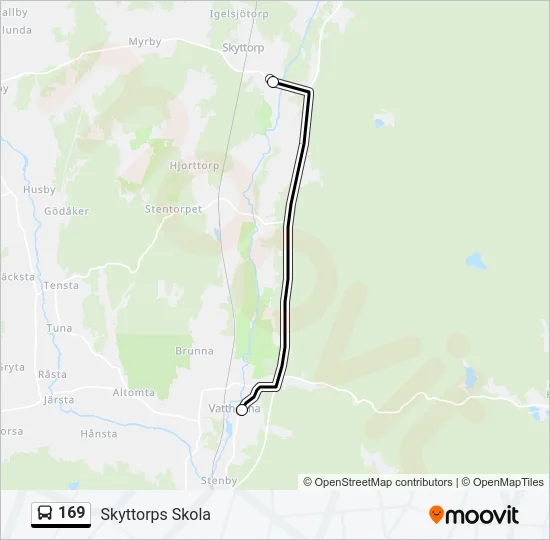 169 Bus Line Map