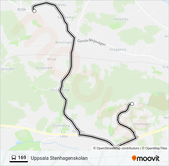 169 Bus Line Map