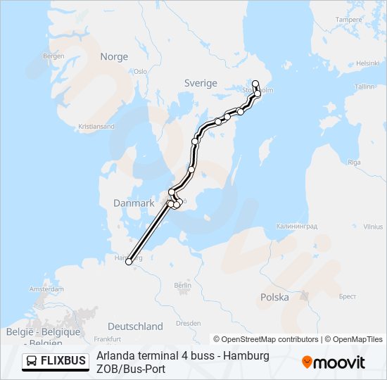 FLIXBUS  Line Map