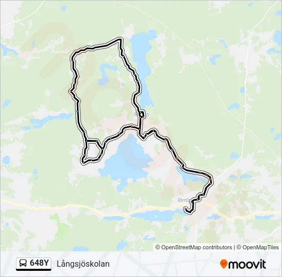 648Y Bus Line Map