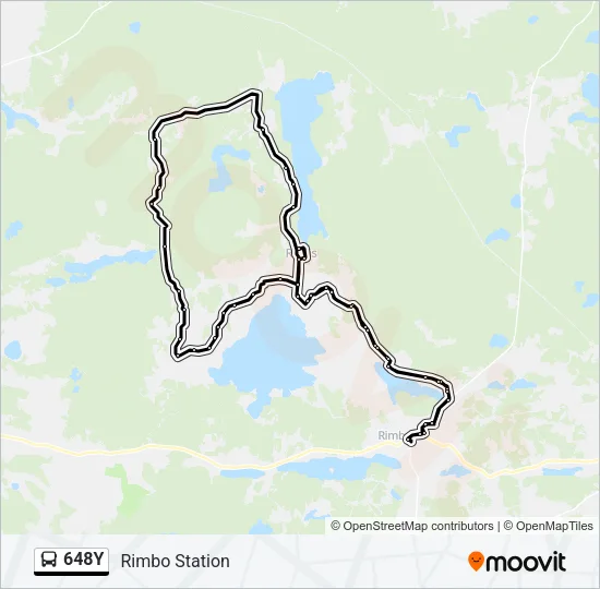 648Y Bus Line Map