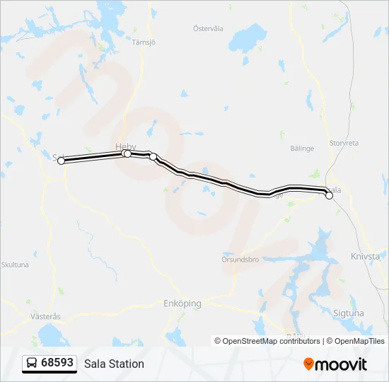 68593 Bus Line Map