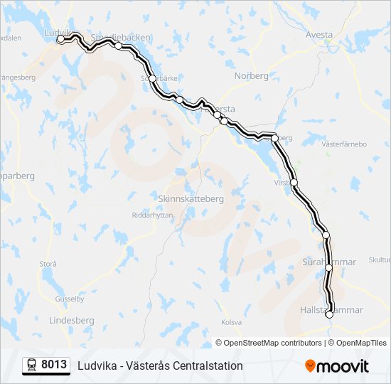 8013 train Line Map