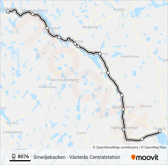 8076 Train Line Map