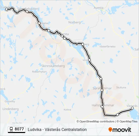 8077 Train Line Map