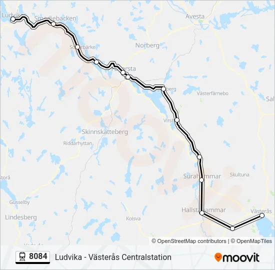 8084 Train Line Map