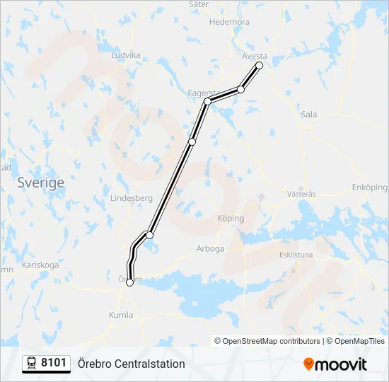 8101 Train Line Map