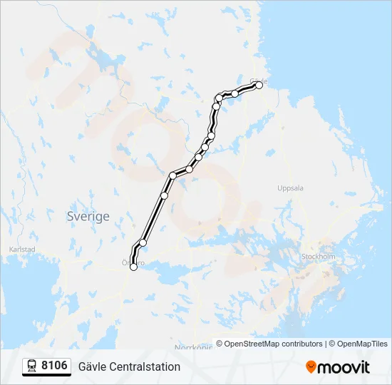 8106 Train Line Map
