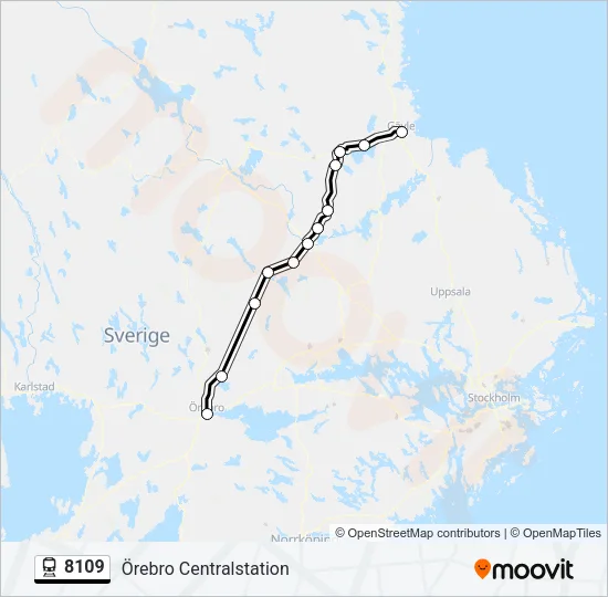 8109 Train Line Map