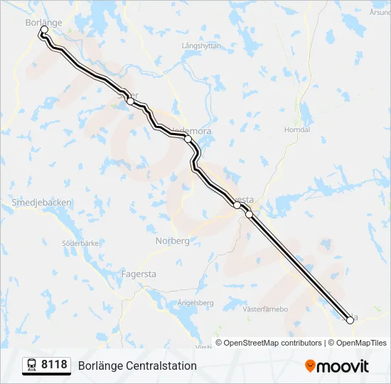 8118 Train Line Map