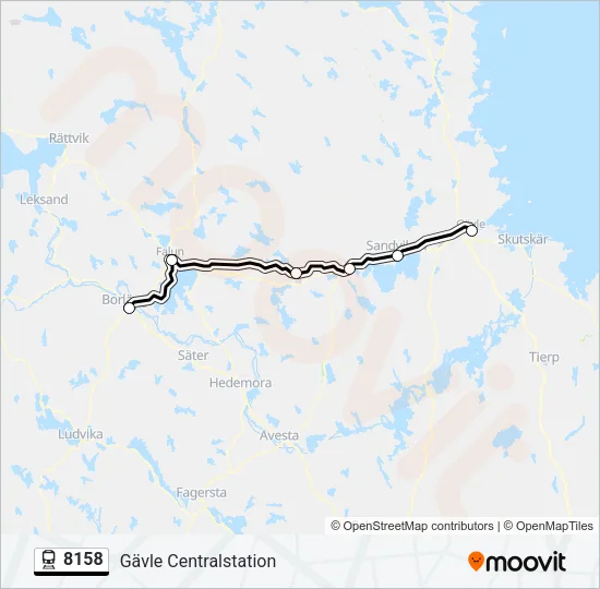 8158 Train Line Map
