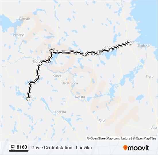 8160 train Line Map