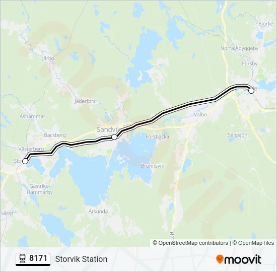 8171 Train Line Map
