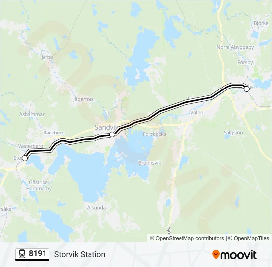 8191 Train Line Map