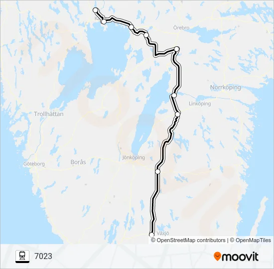 ALVESTA STATION - KIL STATION  Line Map