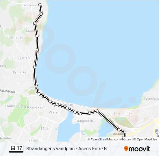 17 Bus Line Map