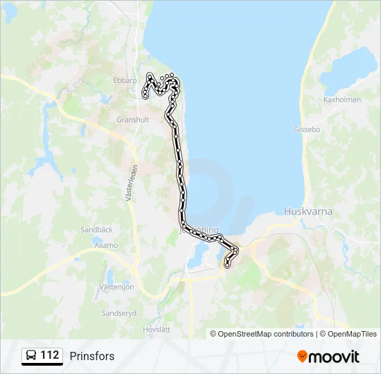 112 Bus Line Map