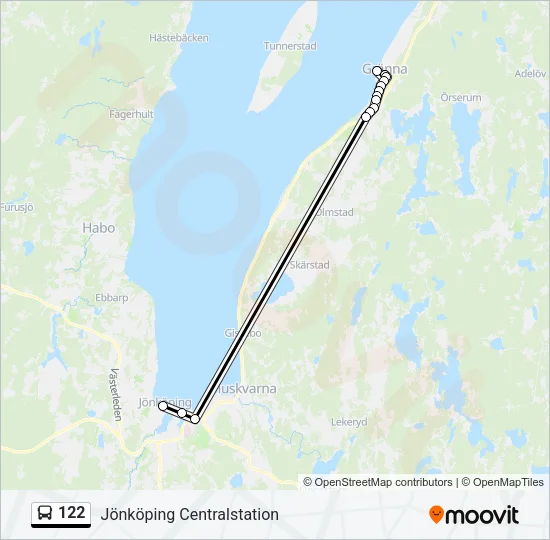 122 Bus Line Map