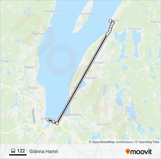 122 Bus Line Map