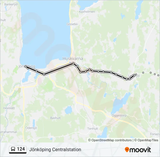 124 Bus Line Map