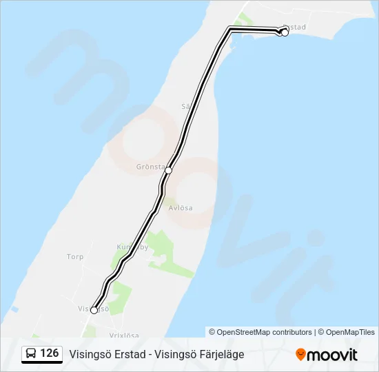 126 Bus Line Map
