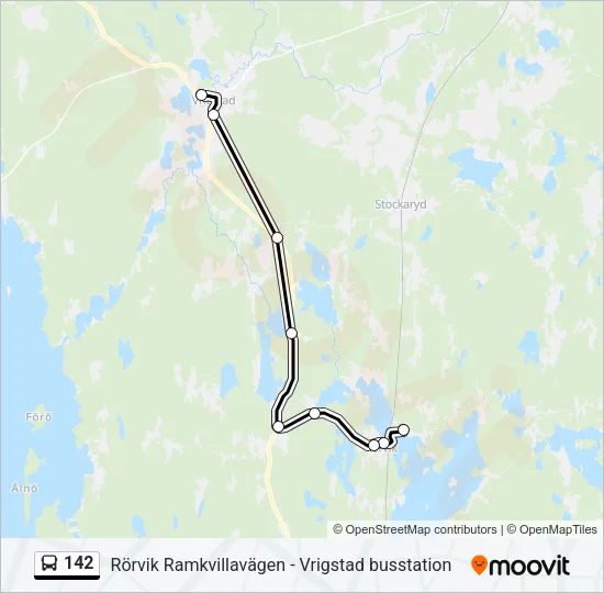 142 Bus Line Map
