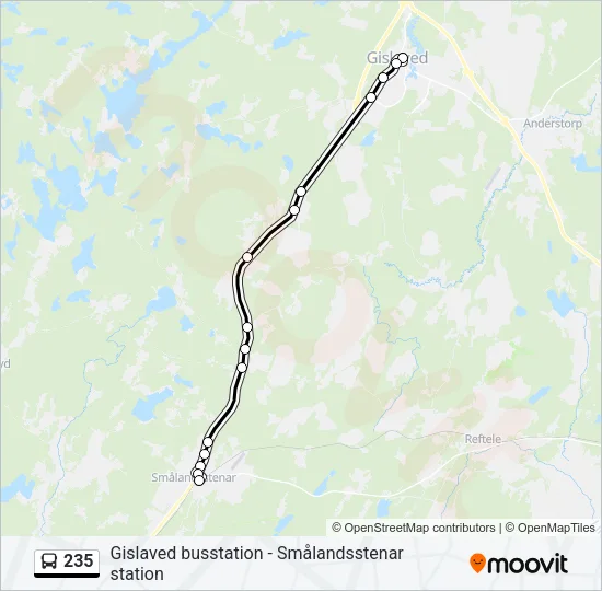235 Bus Line Map