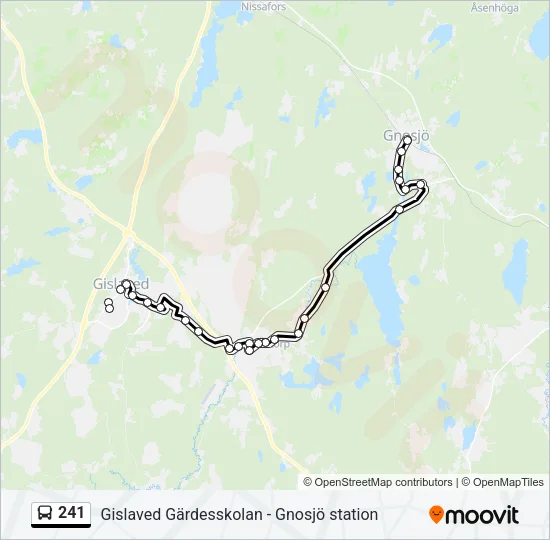 241 Bus Line Map