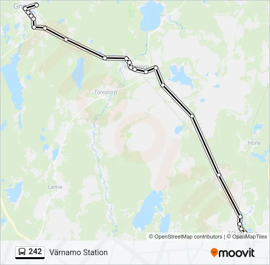 242 Bus Line Map