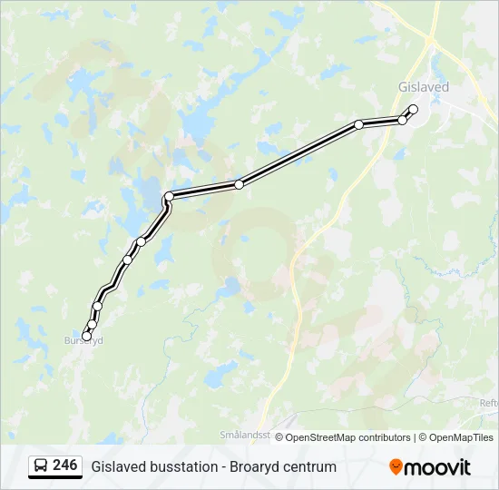 246 Bus Line Map