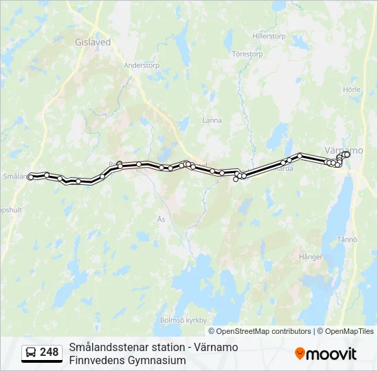 248 Bus Line Map