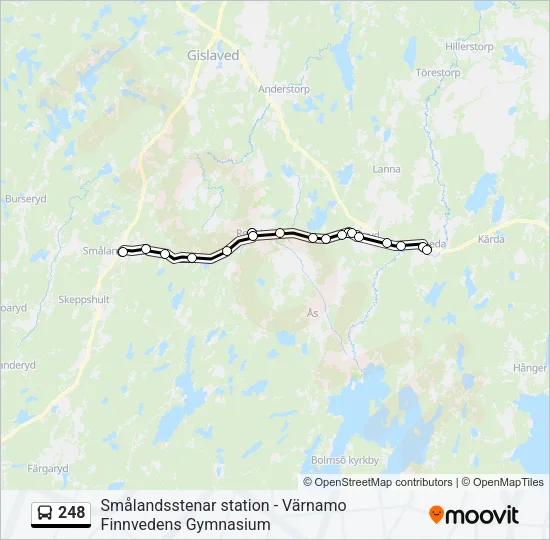 248 Bus Line Map